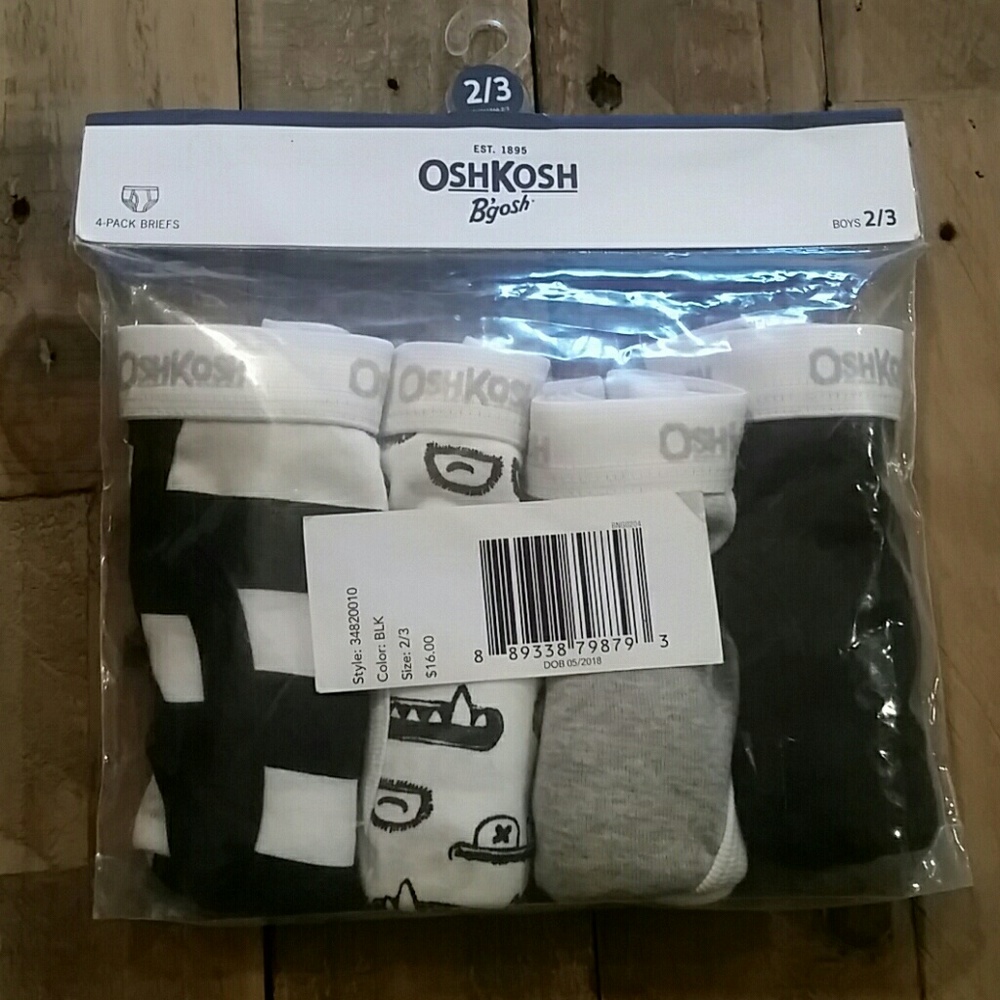Oshkosh boys briefs size 2-3